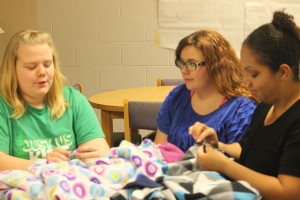 Ann Thomson Decatur Middle School sewing the blankets IMG_3545
