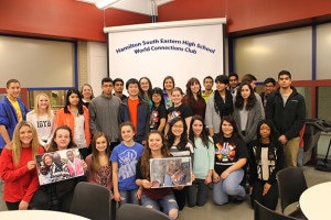 World Connections Club students from Hamilton Southeastern High School in Fishers, Indiana and their mentor Vickie Lazaga go the extra mile to support Matanya's Hope.