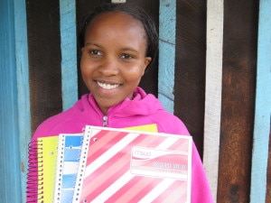 This is me, Edna Karwitha.  I thank Matanya's Hope and my dear sponsor for every provision you have made possible.  